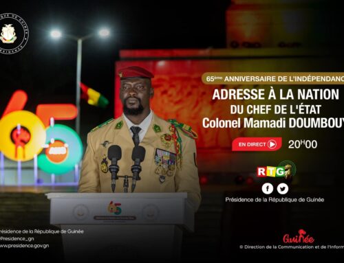 𝟔𝟓𝐞̀𝐦𝐞 𝐀𝐍𝐍𝐈𝐕𝐄𝐑𝐒𝐀𝐈𝐑𝐄 𝐃𝐄 𝐋𝐀 𝐅𝐄̂𝐓𝐄 𝐃𝐄 𝐋’𝐈𝐍𝐃𝐄́𝐏𝐄𝐍𝐃𝐀𝐍𝐂𝐄  🔹 ADRESSE À LA NATION DU CHEF DE L’ÉTAT, Colonel Président Mamadi Doumbouya