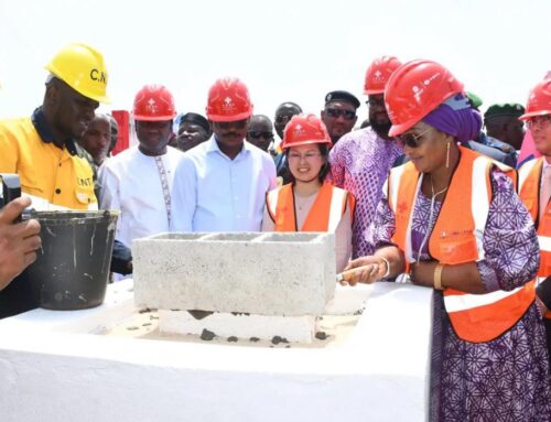 Centre directionnel de Koloma: Pose de la première pierre de la construction du siège de l’Assemblée nationale