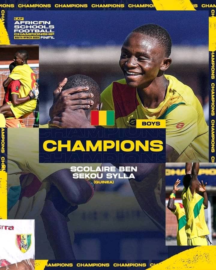 Championnat d’Afrique de football scolaire : la Guinée sacrée championne d’Afrique