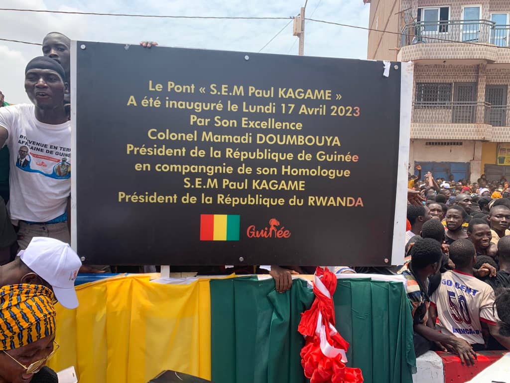 Officiel: le pont de Kagbelen porte le nom du président Rwandais Paul Kagamé.